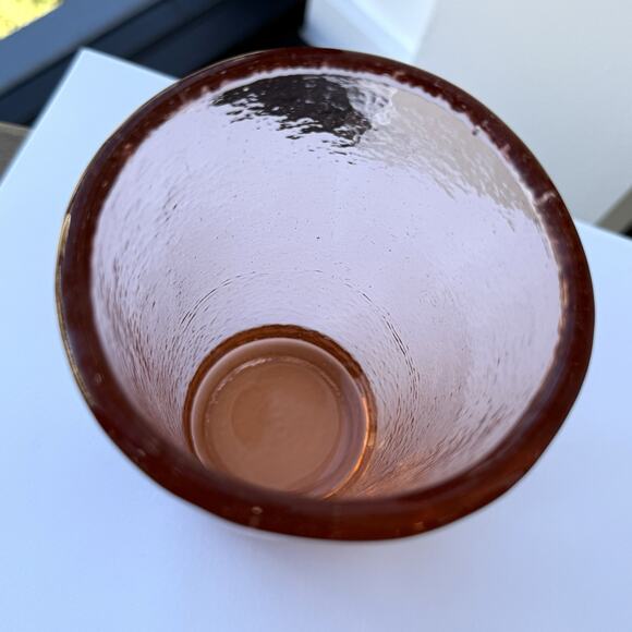 Fire and Light Recycled Glass 12oz Tumbler Copper Orange - 4 3/4” - Picture 4 of 6